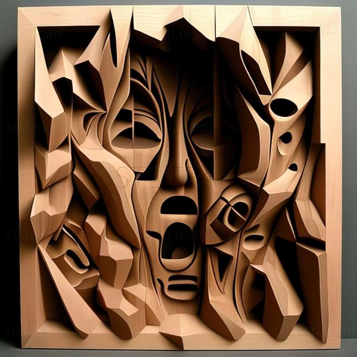 3D model Abstract Expressionism (STL)